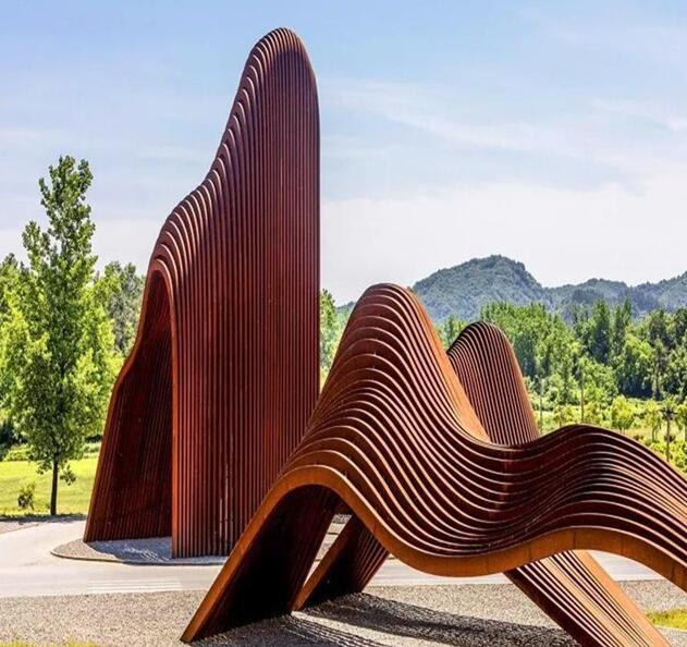 茌平锈钢板造型